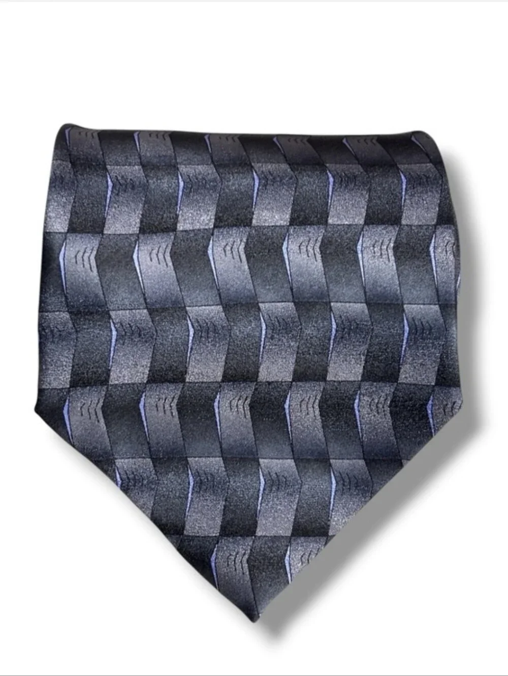 GRATEFUL DEAD Grey Blue Silk Print Tie Jahrhundert Hall VINTAGE Dead Stock